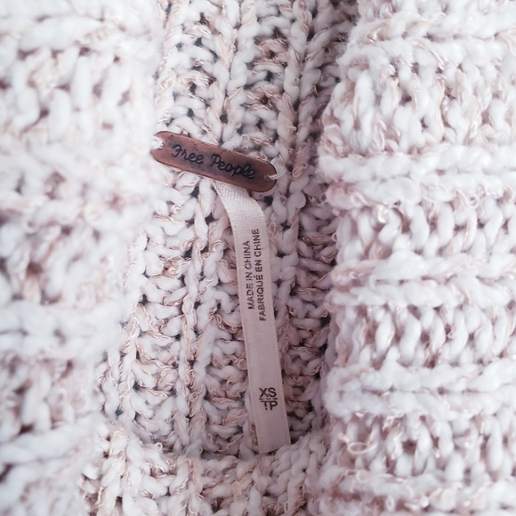 Free People Valentina Cream Side Snap Knit Turtleneck - Picture 4 of 5